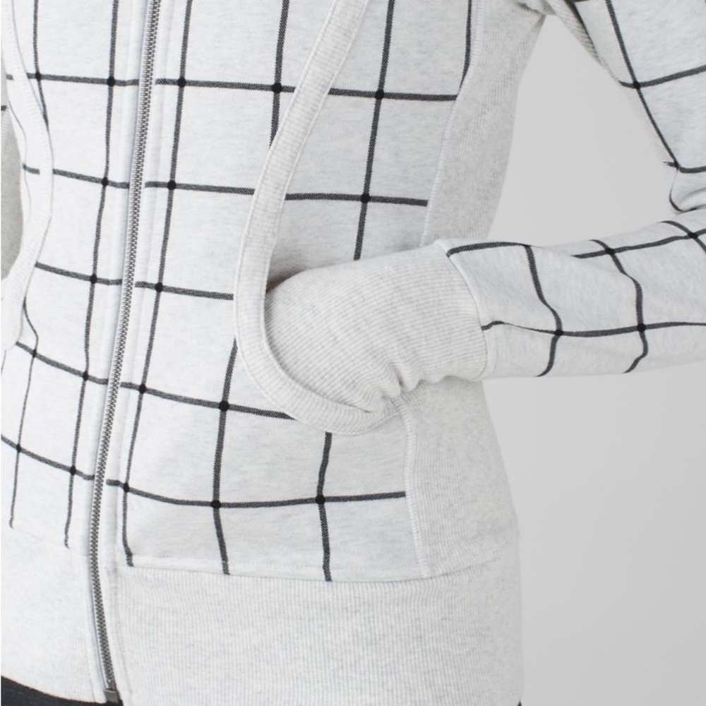 COPY - *RARE* lululemon Scuba Hoodie II size 6 heathered white black - Picture 3 of 14